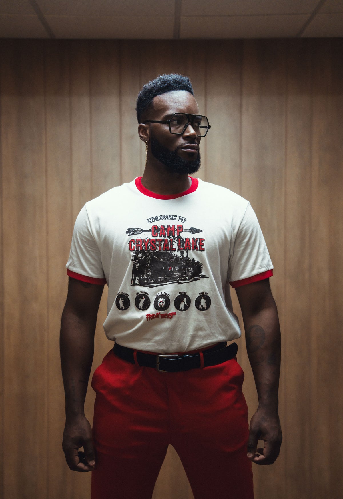 Friday the 13th Camp Crystal Lake Everyday Ringer Tee