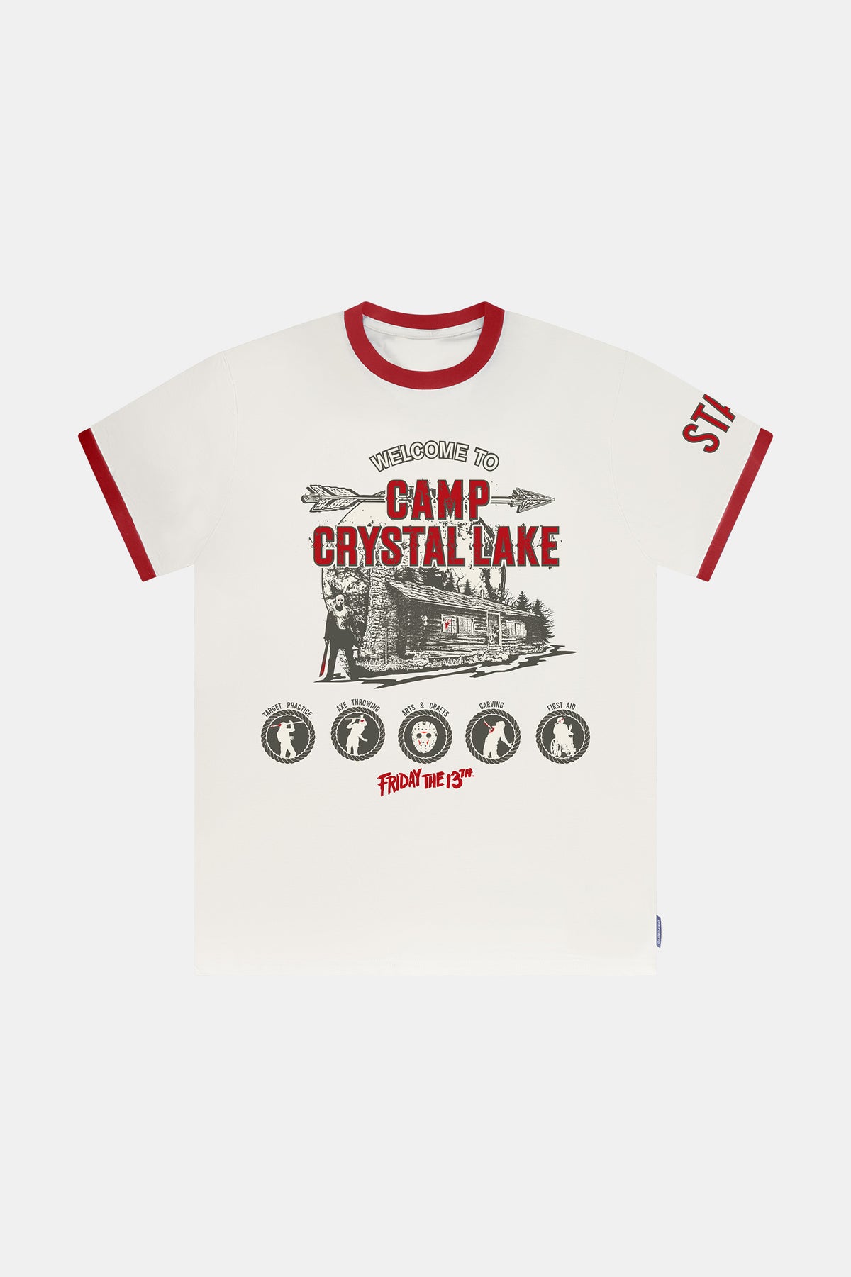 Friday the 13th Camp Crystal Lake Everyday Ringer Tee
