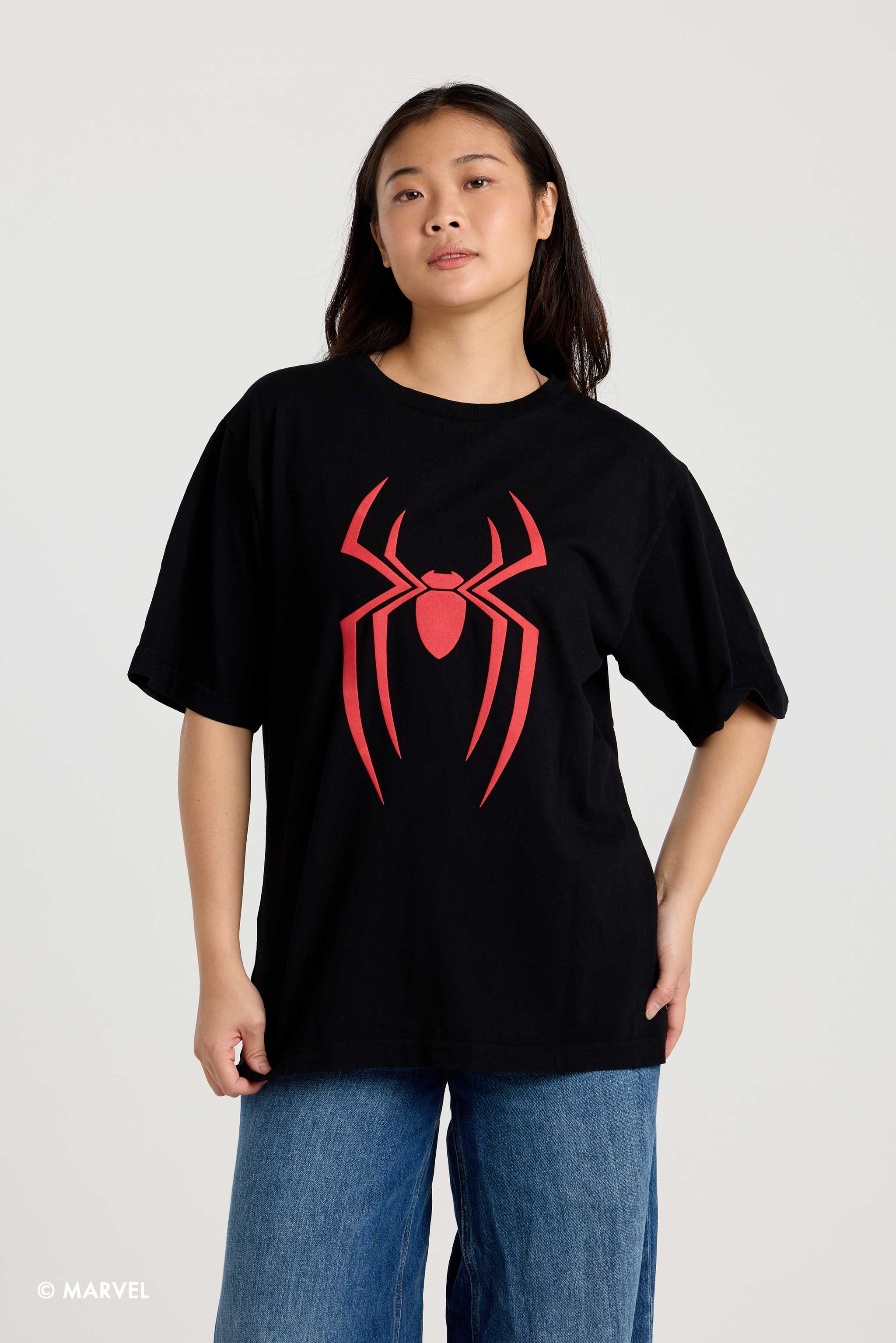 Marvel Spider-Man Great Power & Responsibility Relaxed Tee