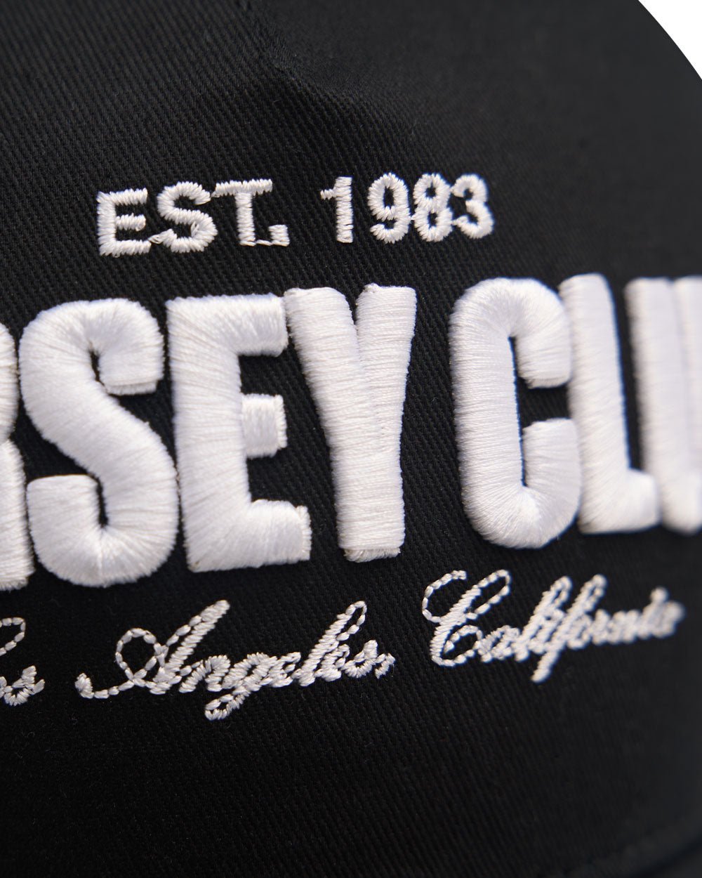 Black Jersey Club Trucker Hat 3