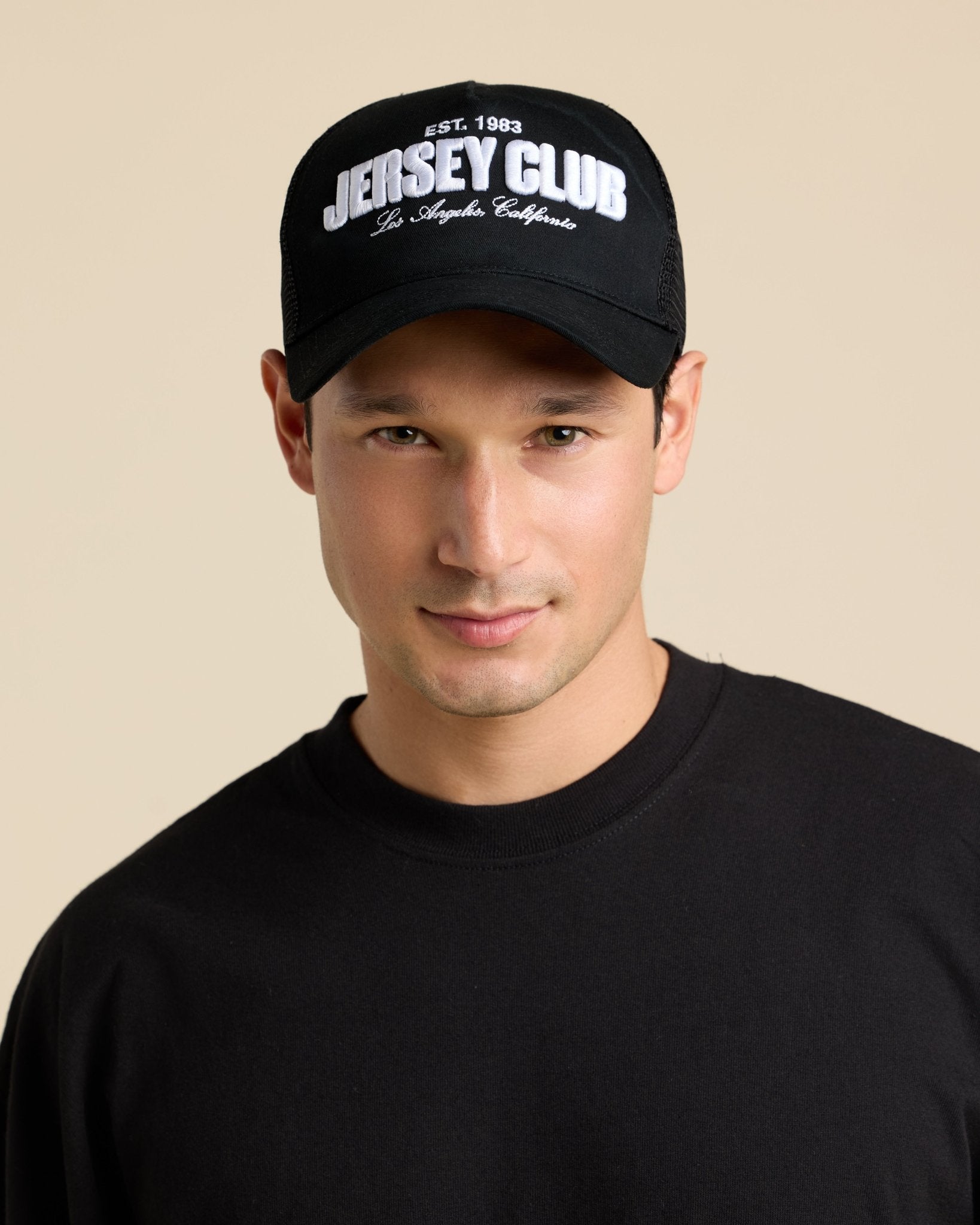 Black Jersey Club Trucker Hat 1