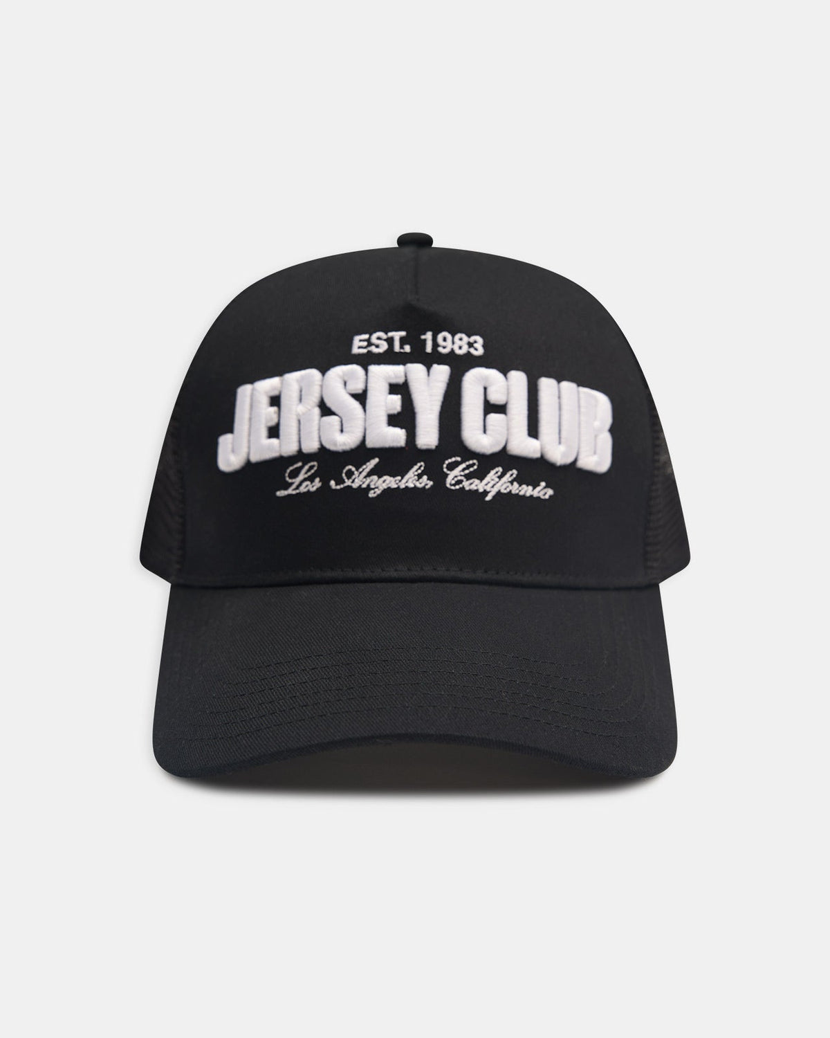Black Jersey Club Trucker Hat 1