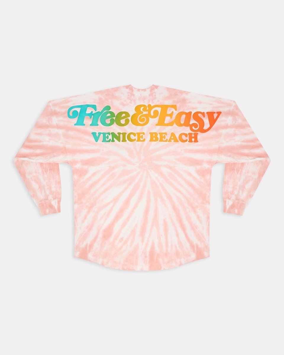 Free & Easy, Venice Beach Crystal Coral Tie Dye Classic Spirit Jersey® 1