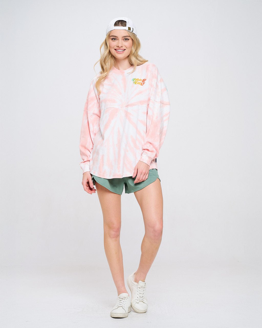 Free & Easy, Venice Beach Crystal Coral Tie Dye Classic Spirit Jersey® 2