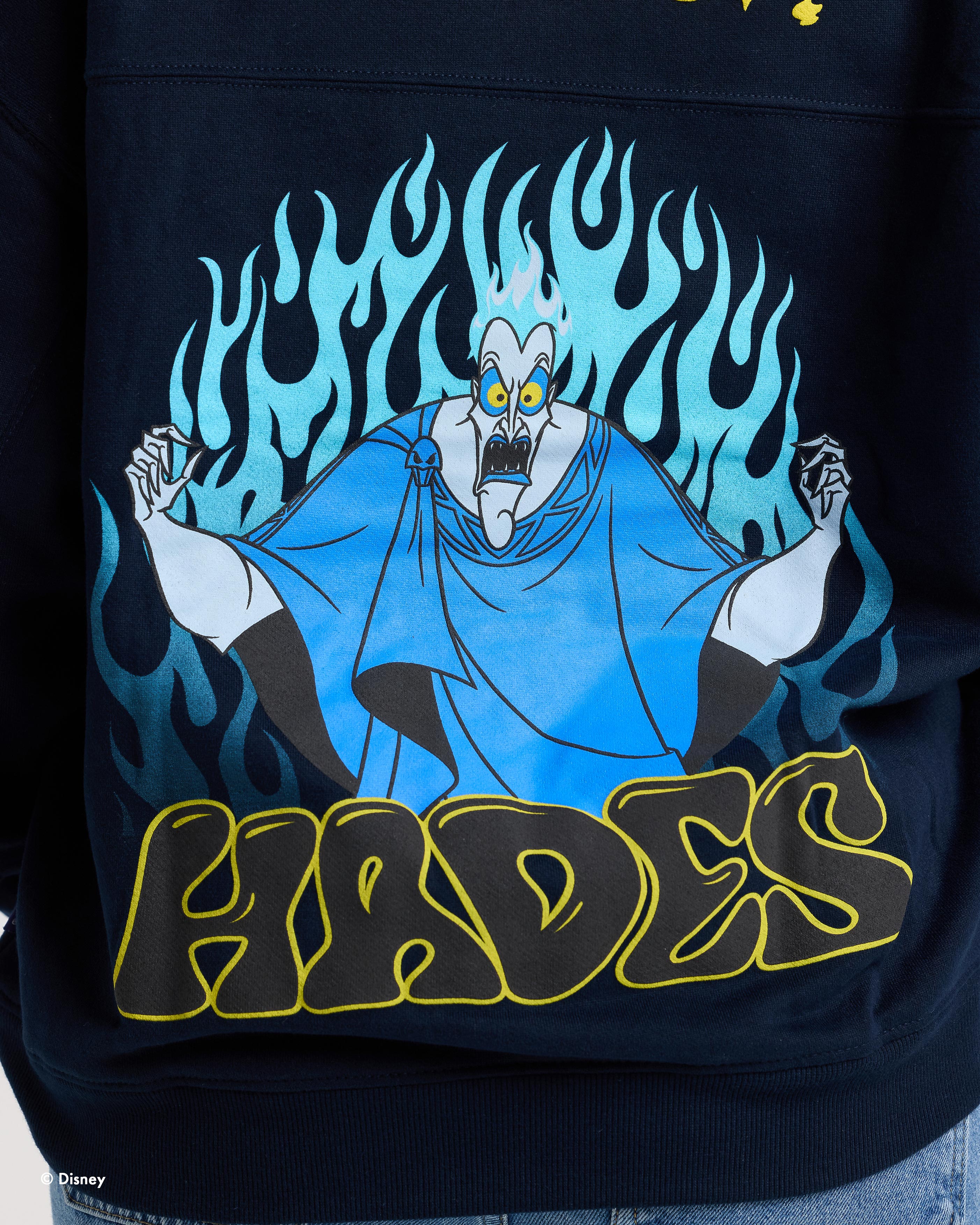 Hades, Warmed Up Disney Villains Spirit Jersey® Fleece Pullover Hoodie 3