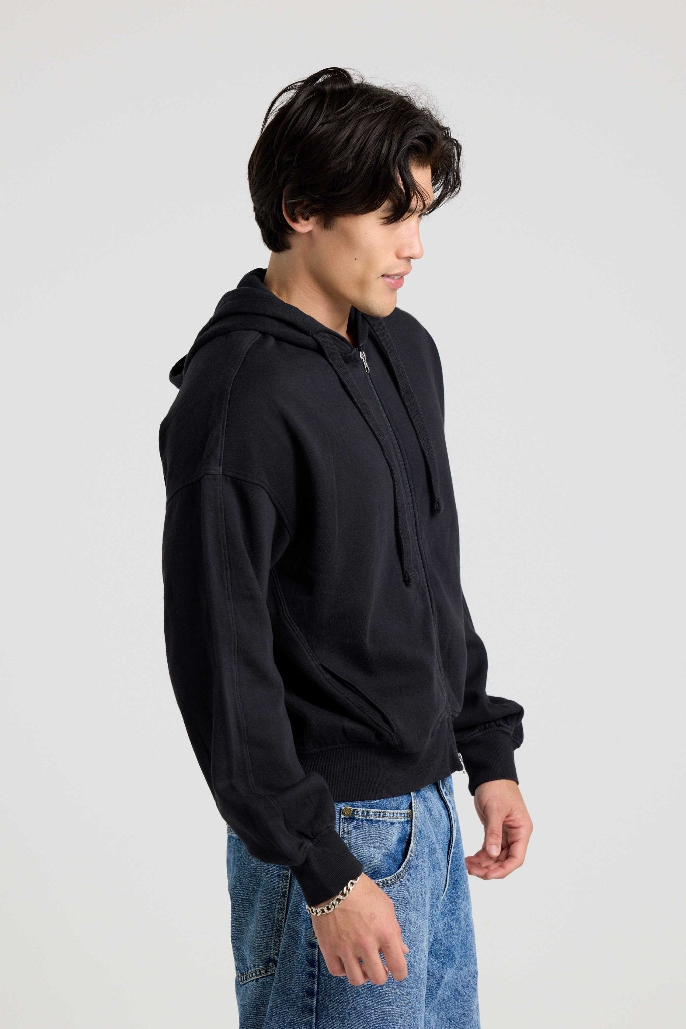 Sustainable Fleece Bubble Zip Hoodie 5