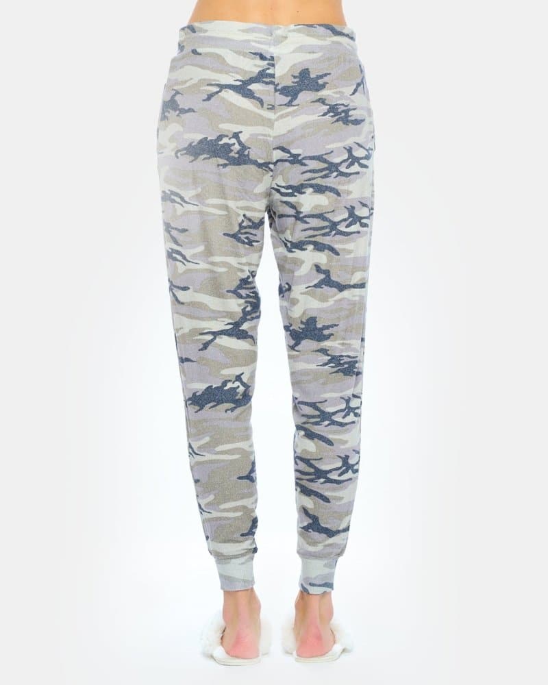 Women's Cropped Brushed Printed Lounge Jogger 2 Brushed Camo