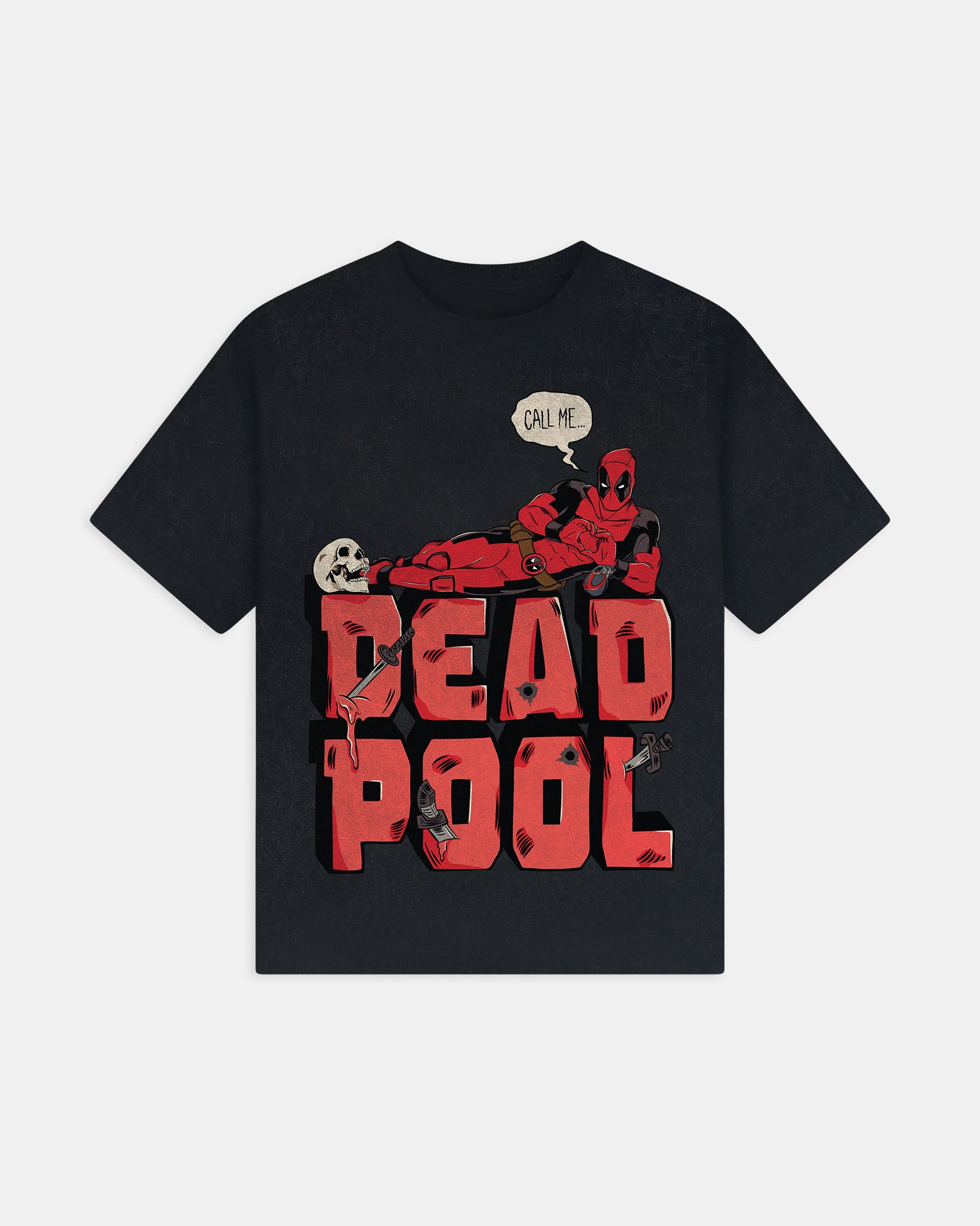 Marvel Deadpool "Call Me" Relaxed Tee