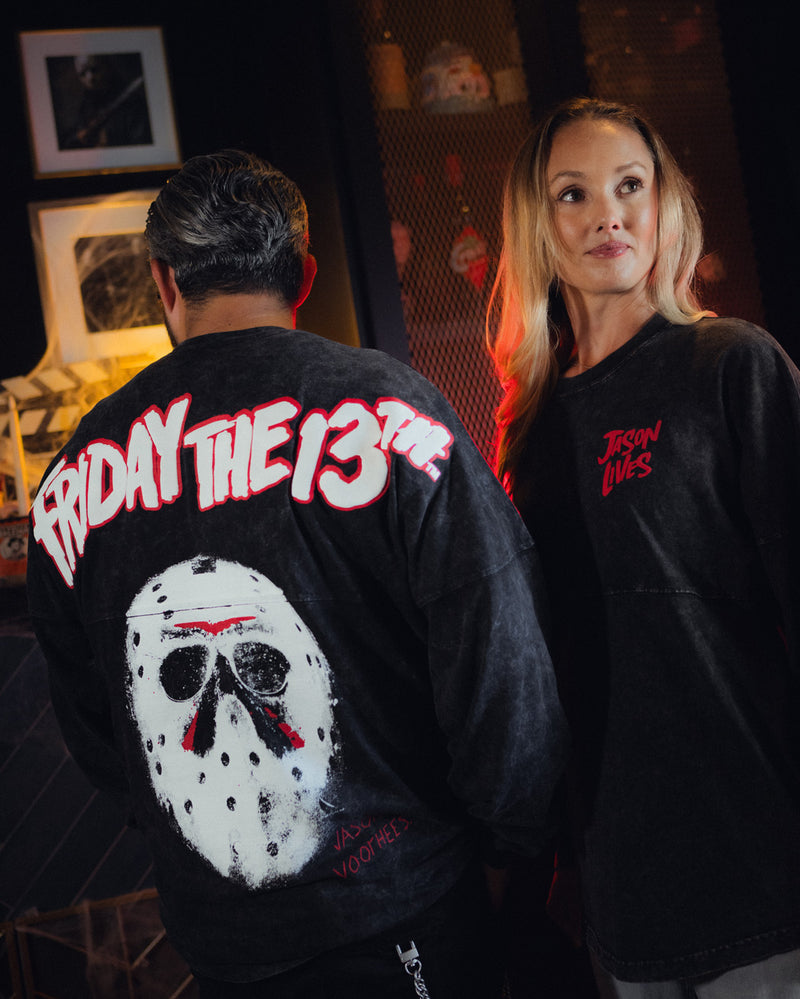 Friday the 13th Spirit Jersey being by a male and female model