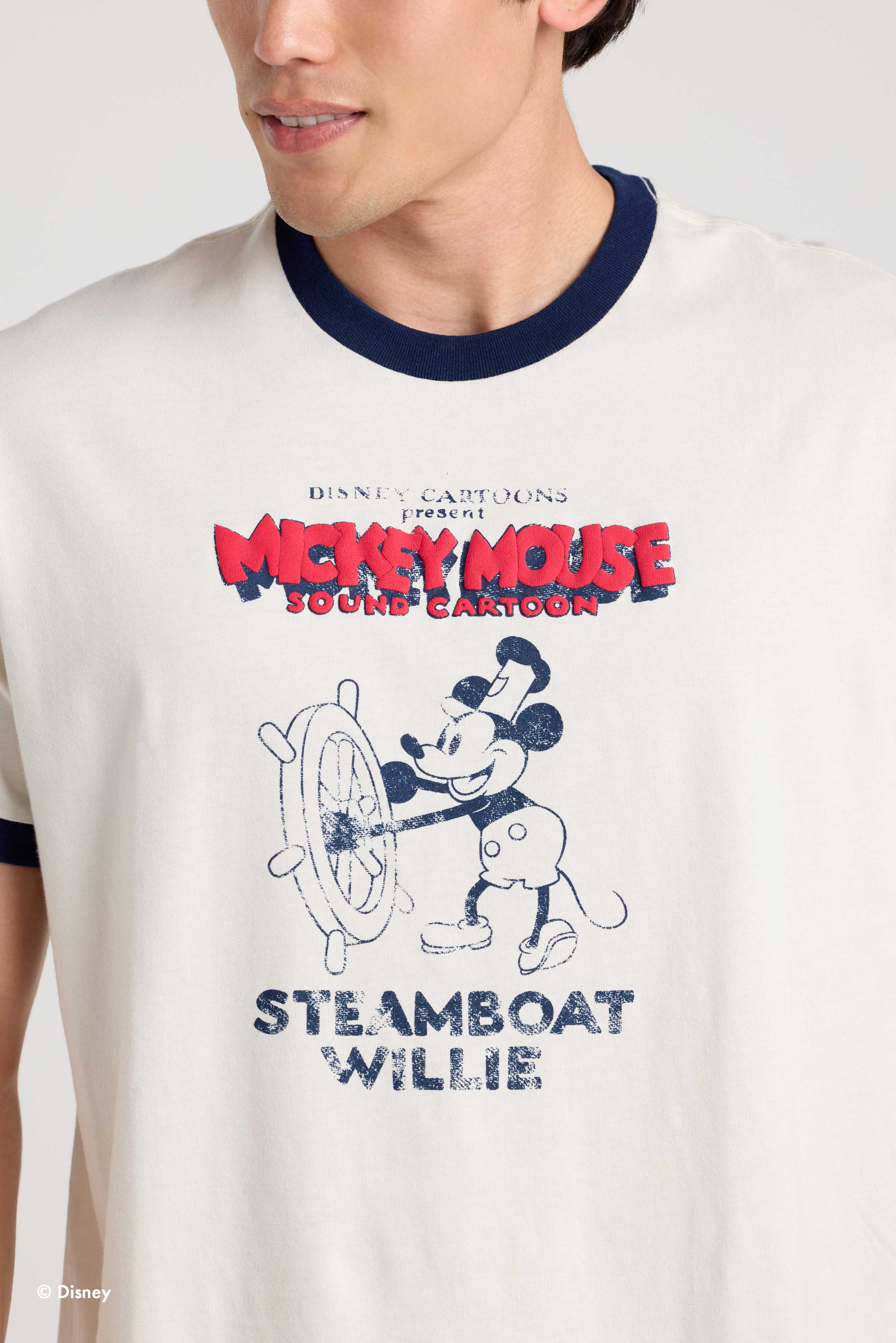 Disney's Steamboat Willie Ringer Tee