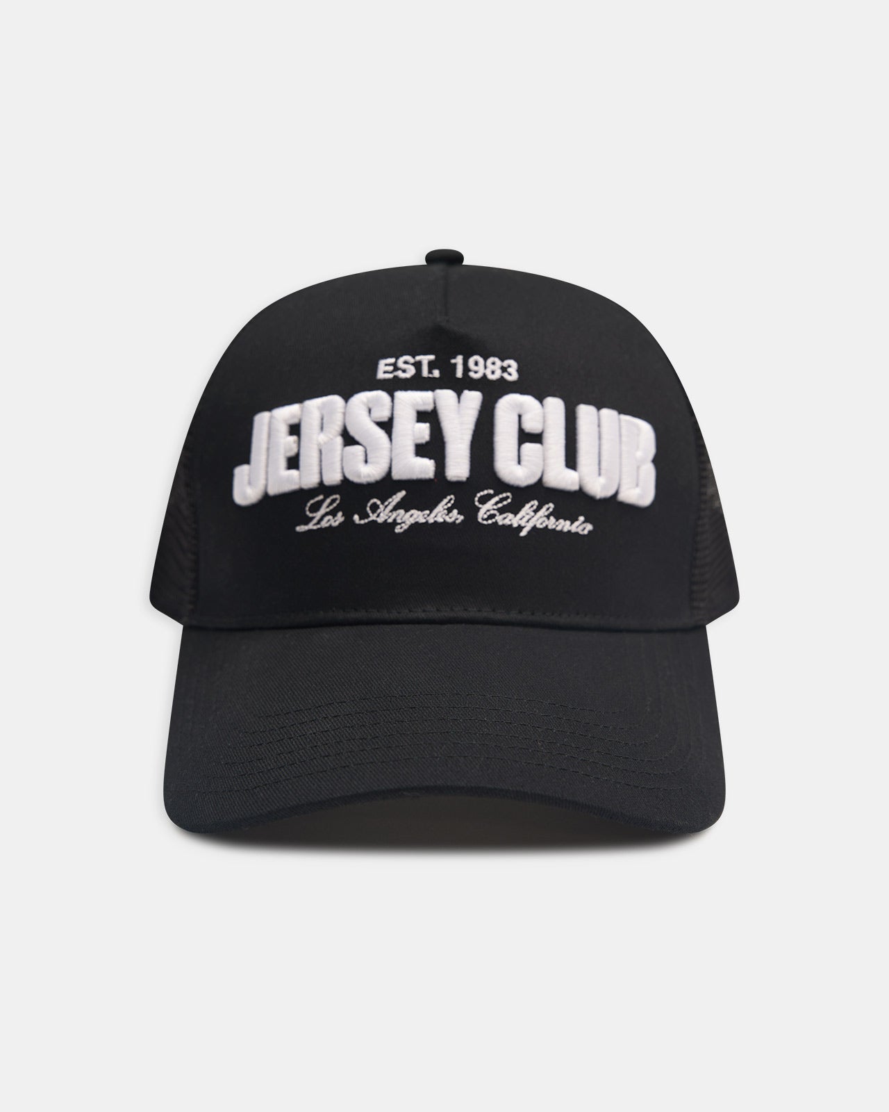 Black Jersey Club Trucker Hat 1