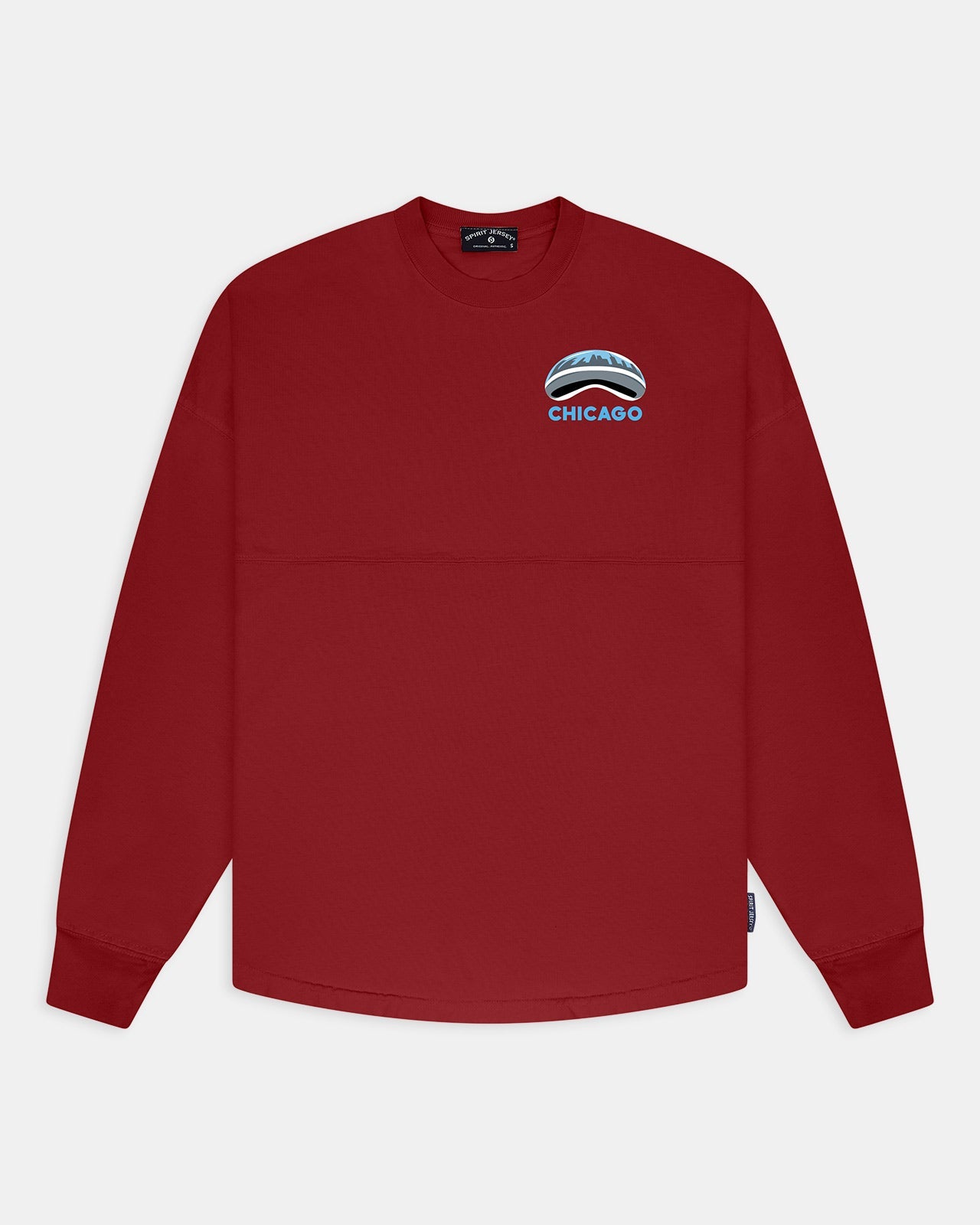 Chicago Painted Cityscape Spirit Jersey® 2 Garnet