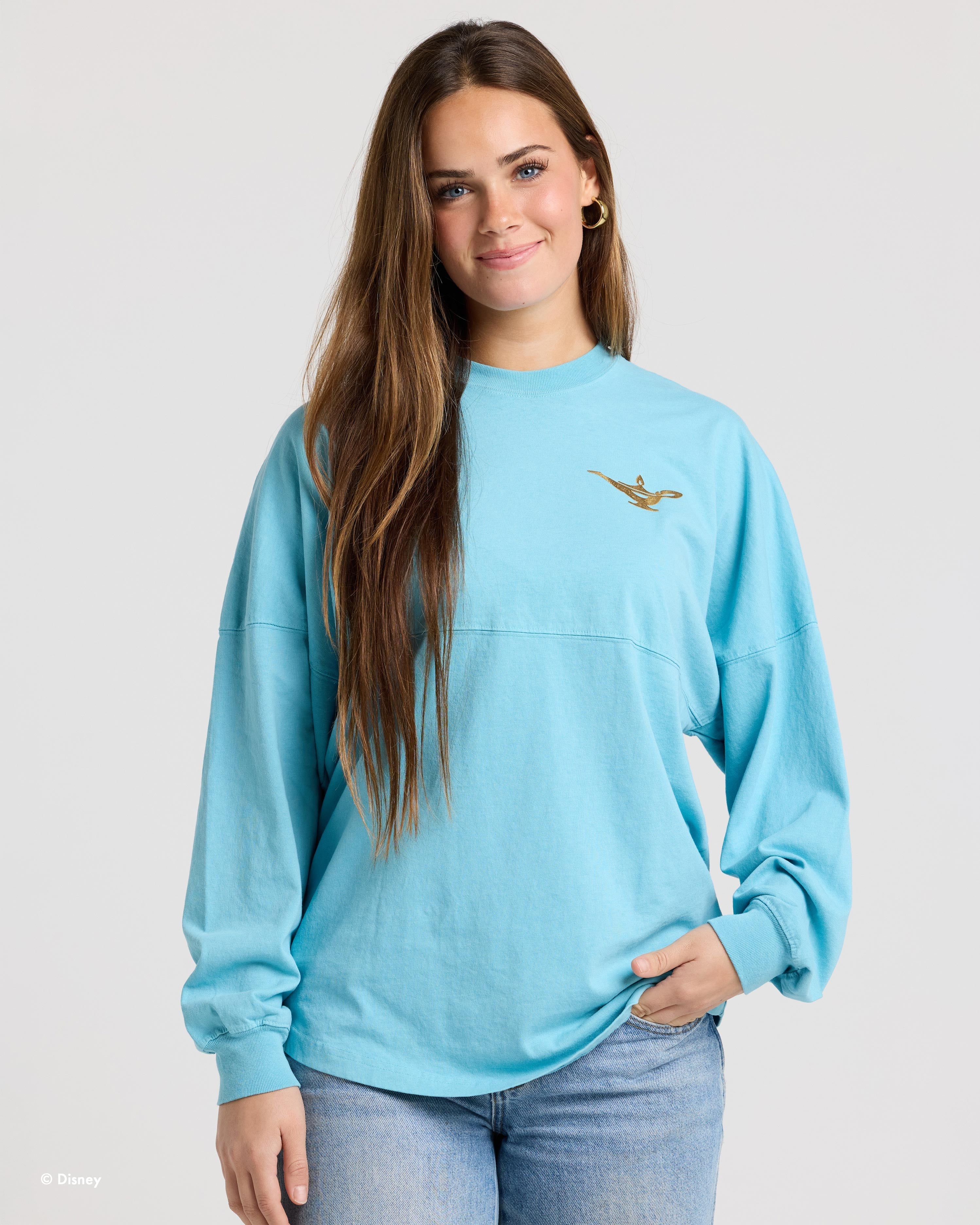 ディズニー × SPIRIT JERSEY ロンT NEW Walt Disney Castle Tie Dye Blue Spirit Jersey M | eBay