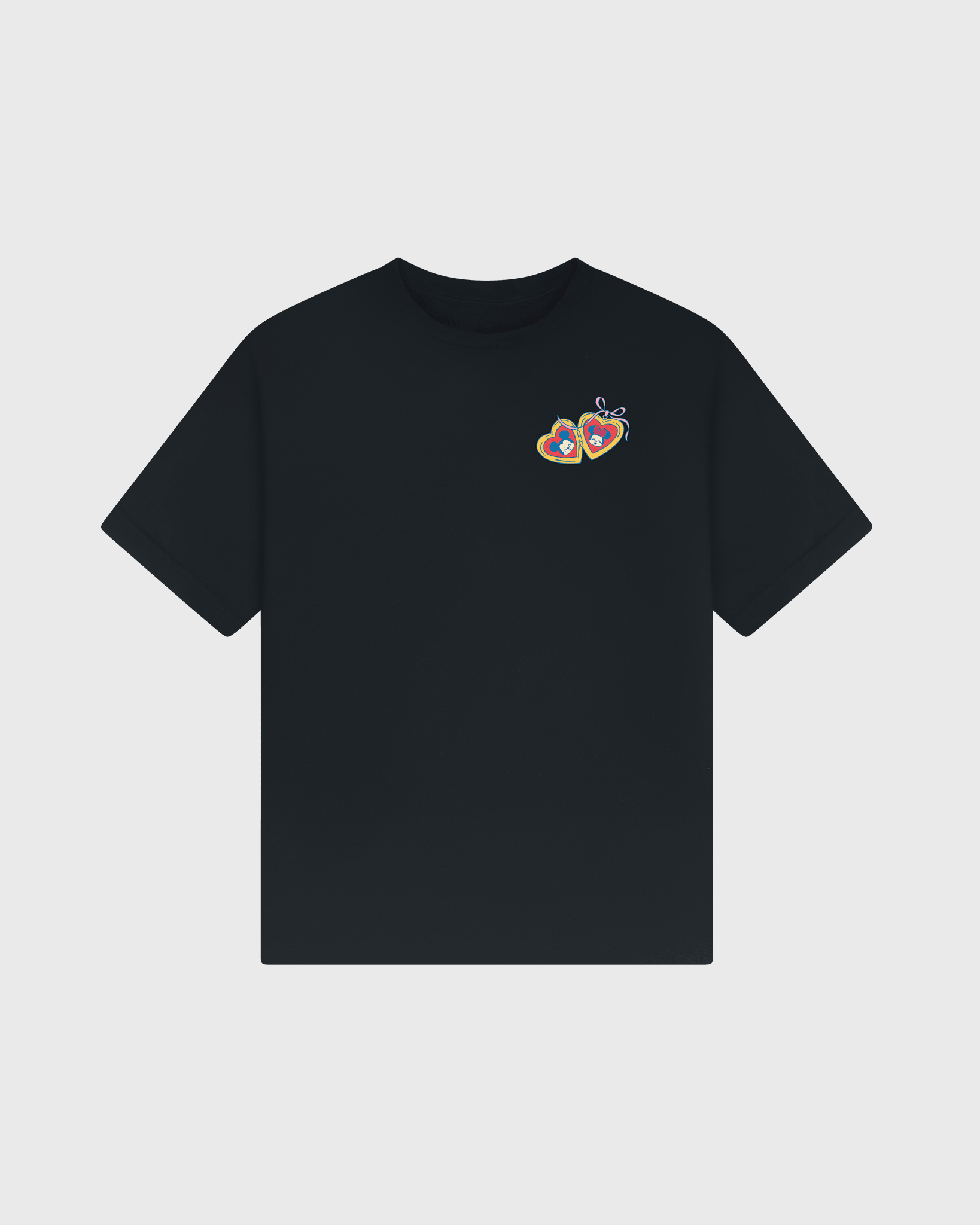 Disney's Mickey Mouse & Minnie Mouse Love Locked Relaxed Tee Black 4