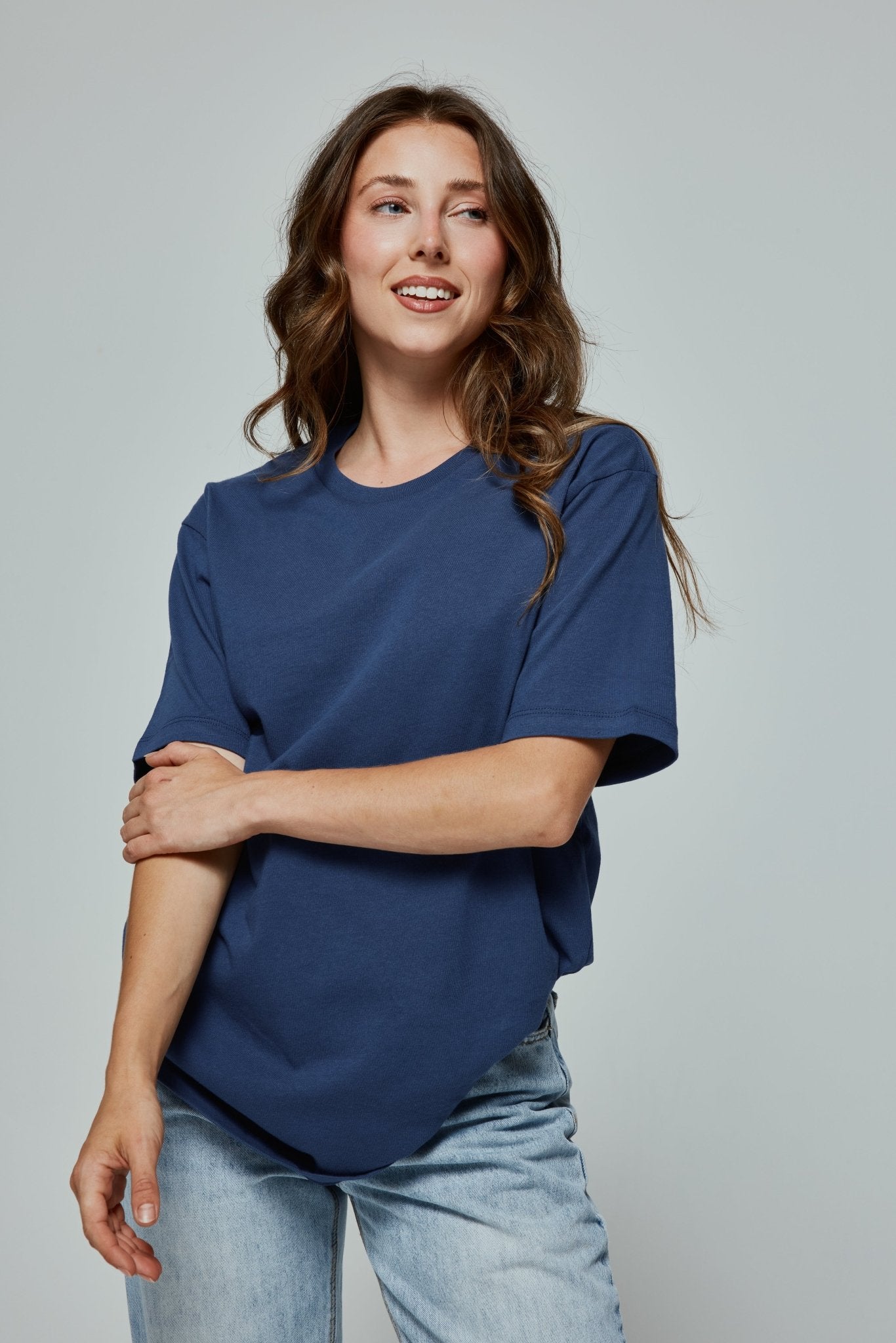 Everyday Short Sleeve Basic Tee in Moonlight 1