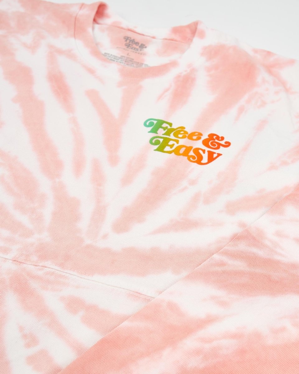 Free & Easy, Venice Beach Crystal Coral Tie Dye Classic Spirit Jersey® 4