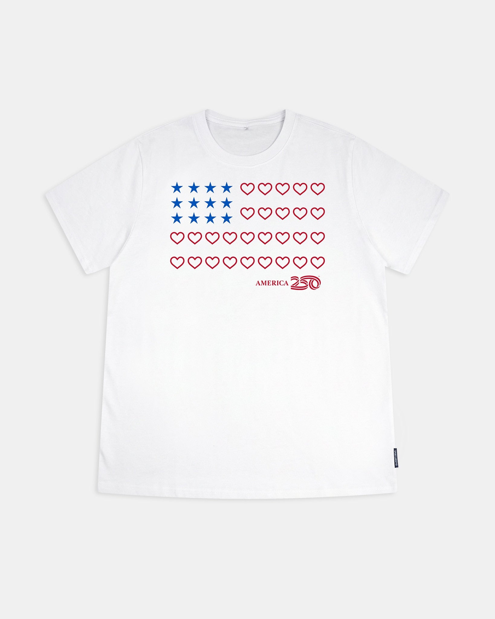 Heart Flag America 250 Effortless Tee 1