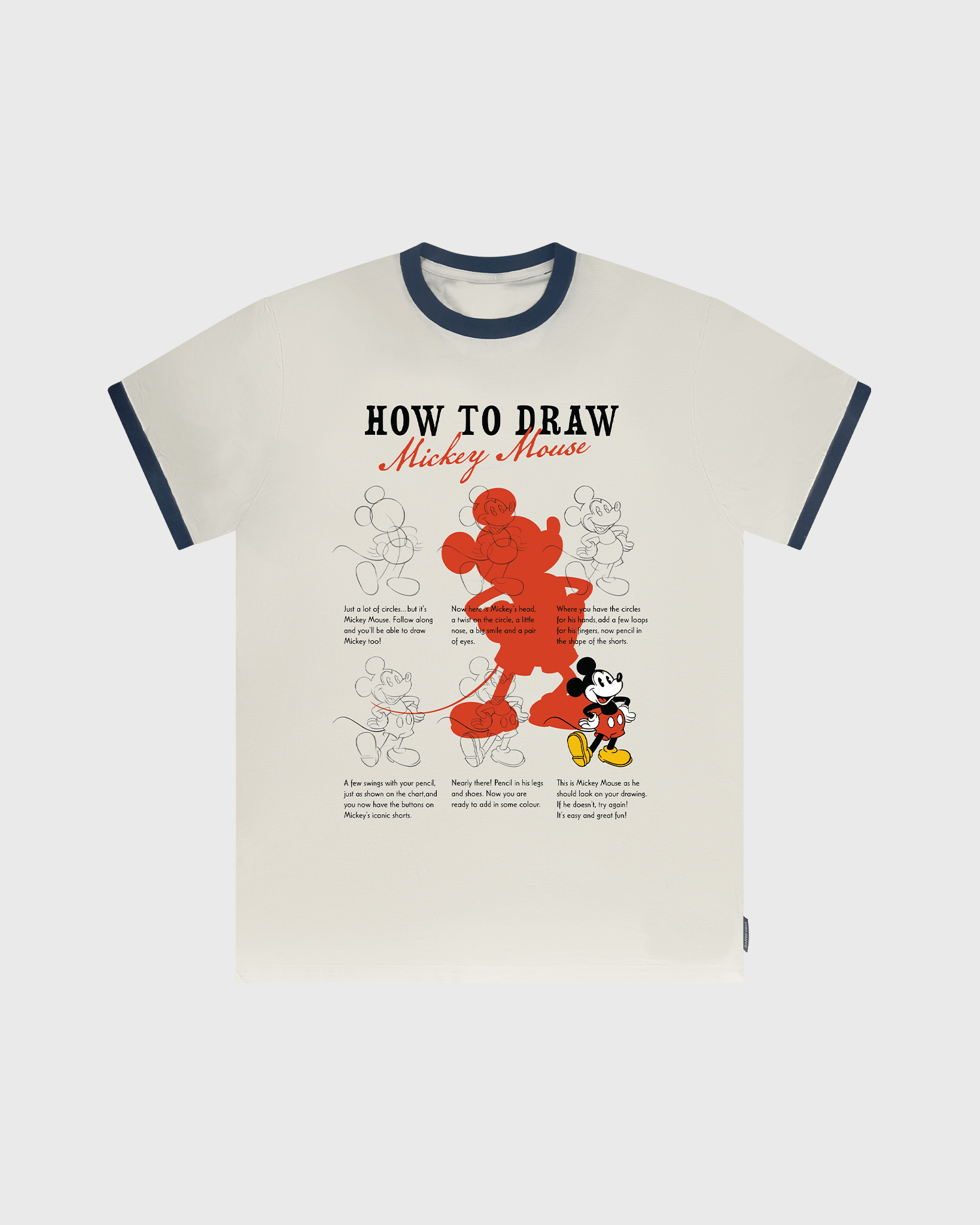 How to Draw Disney's Mickey Mouse Ringer Tee 1