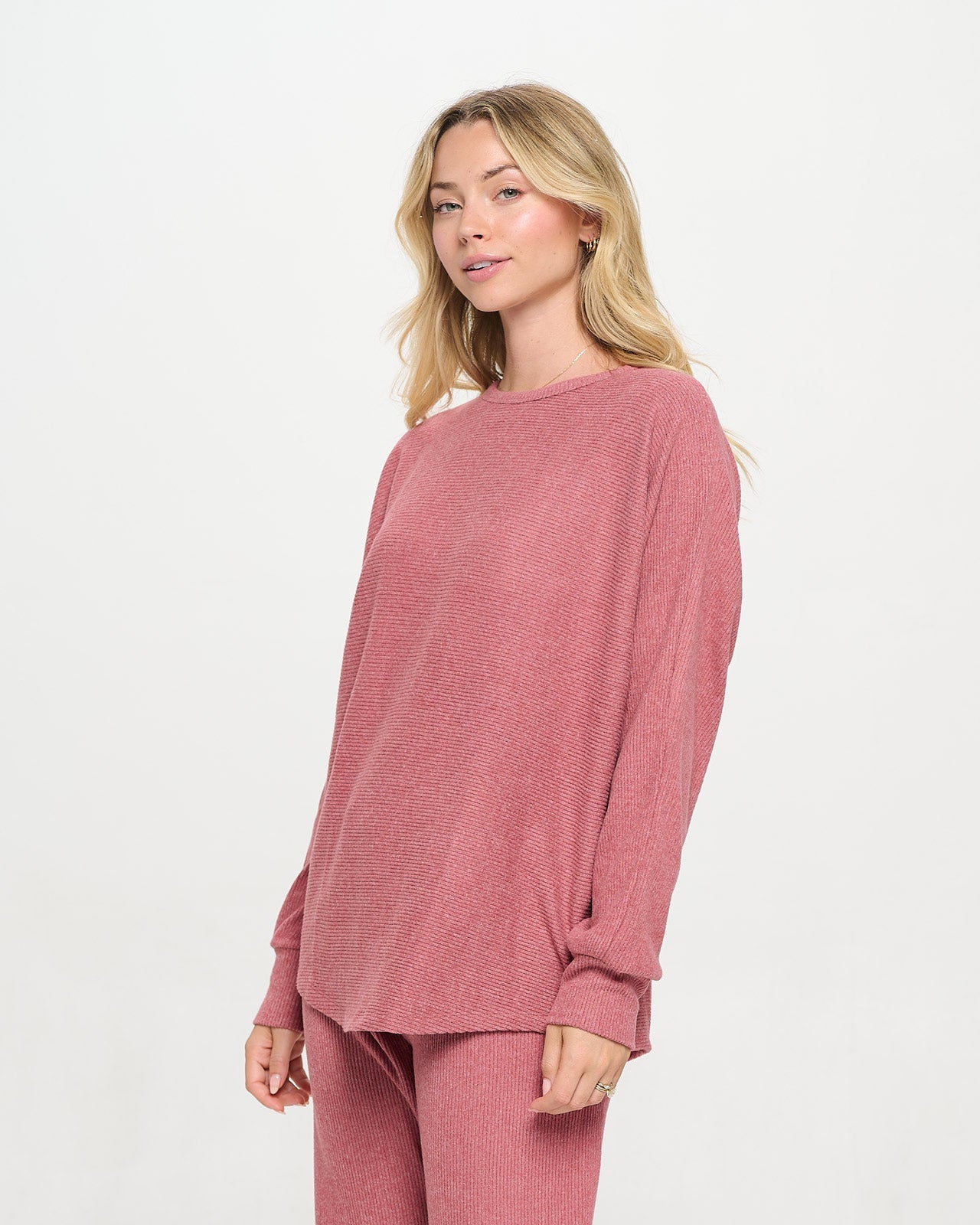 ン 大人気 新品 ノ High Dolman Rib Brushed Luxe Low Jersey® Spirit – Top トップス