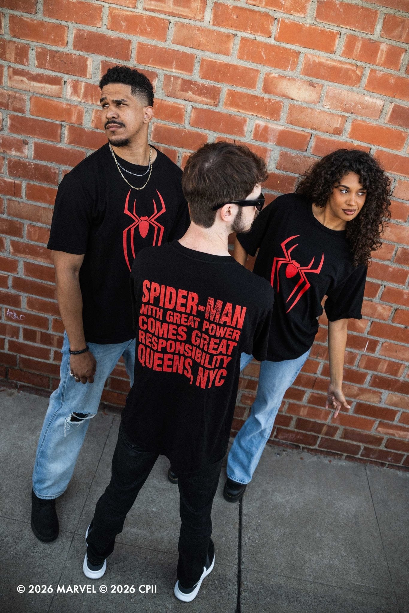 Marvel Spider-Man Great Power & Responsibility Relaxed Tee 1