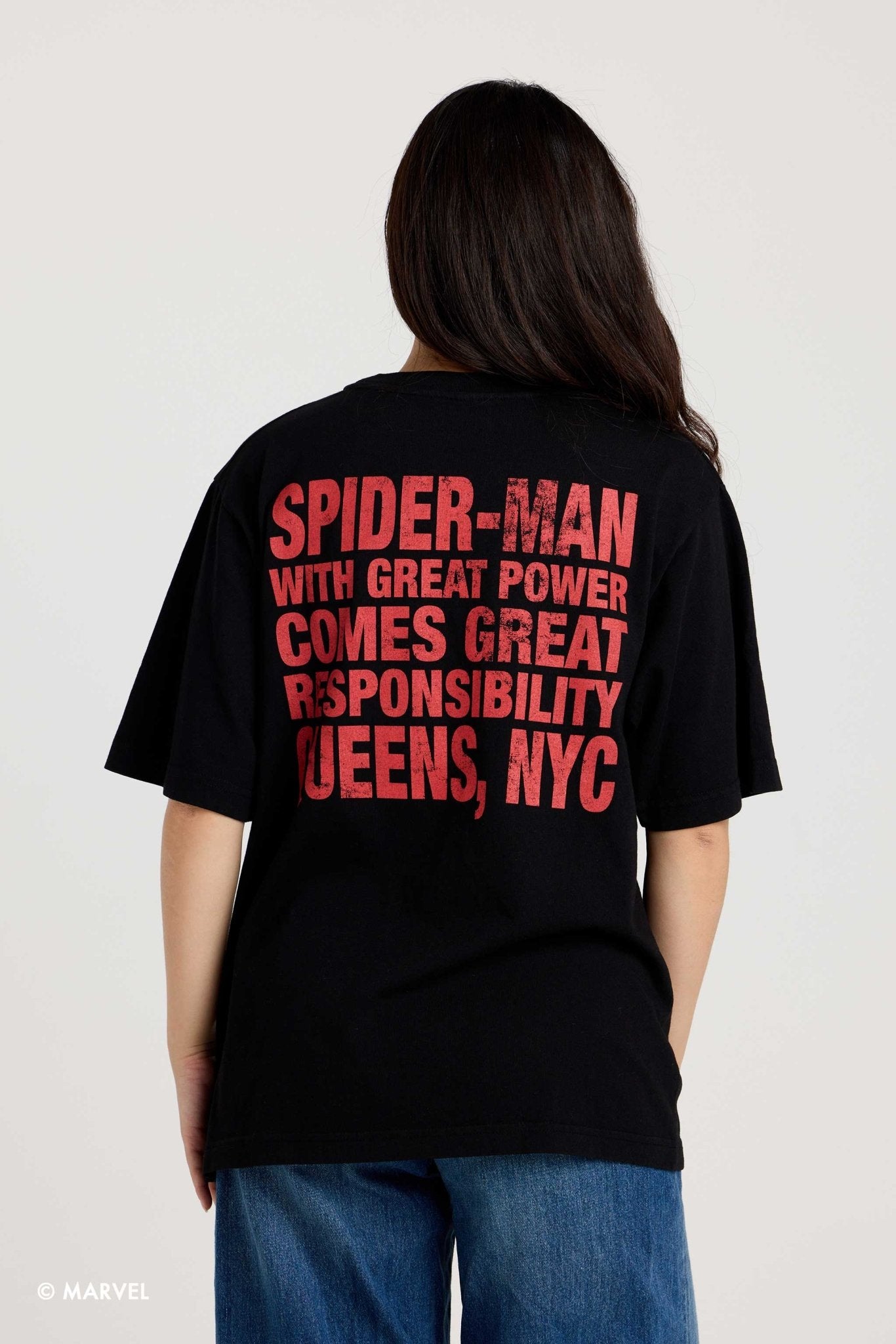 Marvel Spider-Man Great Power & Responsibility Relaxed Tee 4