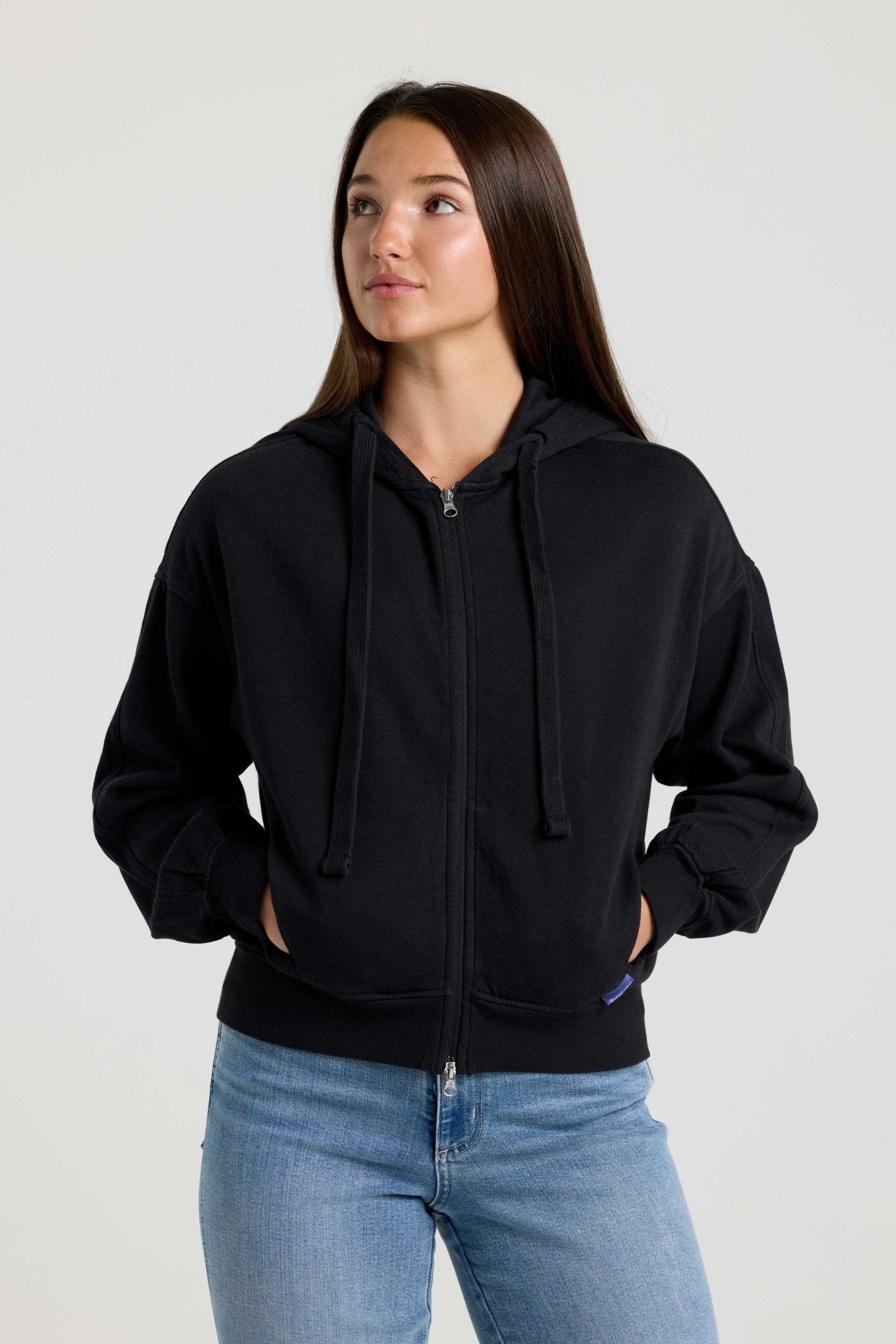 Sustainable Fleece Bubble Zip Hoodie 2