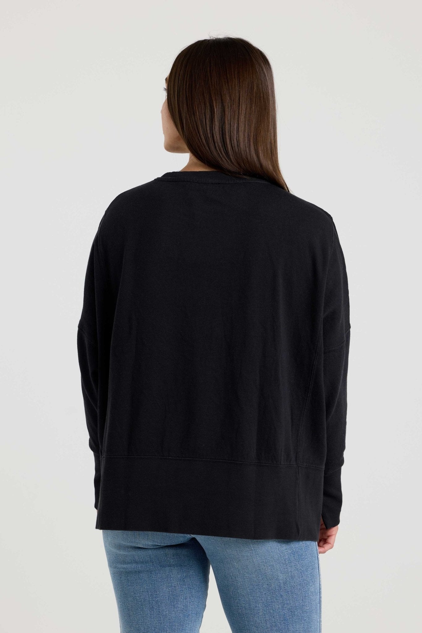 Women's Sustainable Fleece Boxy Swing Sweatshirt 2