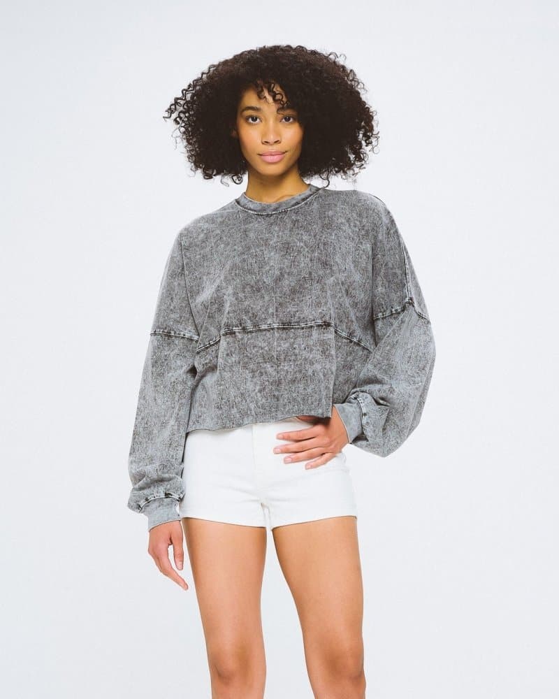 Vintage cropped sweatshirt hot sale