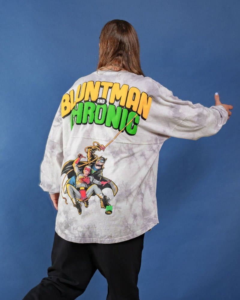 Blunt Man & Chronic Kevin Smith × Spirit Jersey Crystal Wash Henley - spiritjersey.com