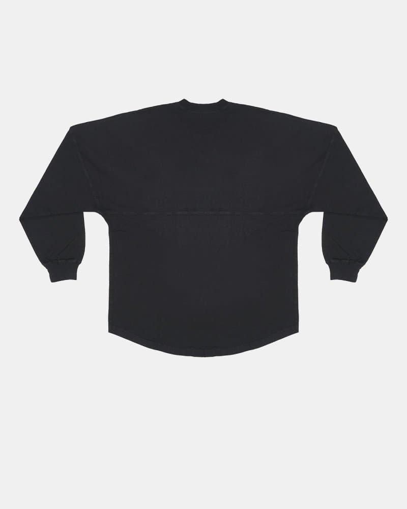 Classic Black Henley Spirit Jersey® - spiritjersey.com
