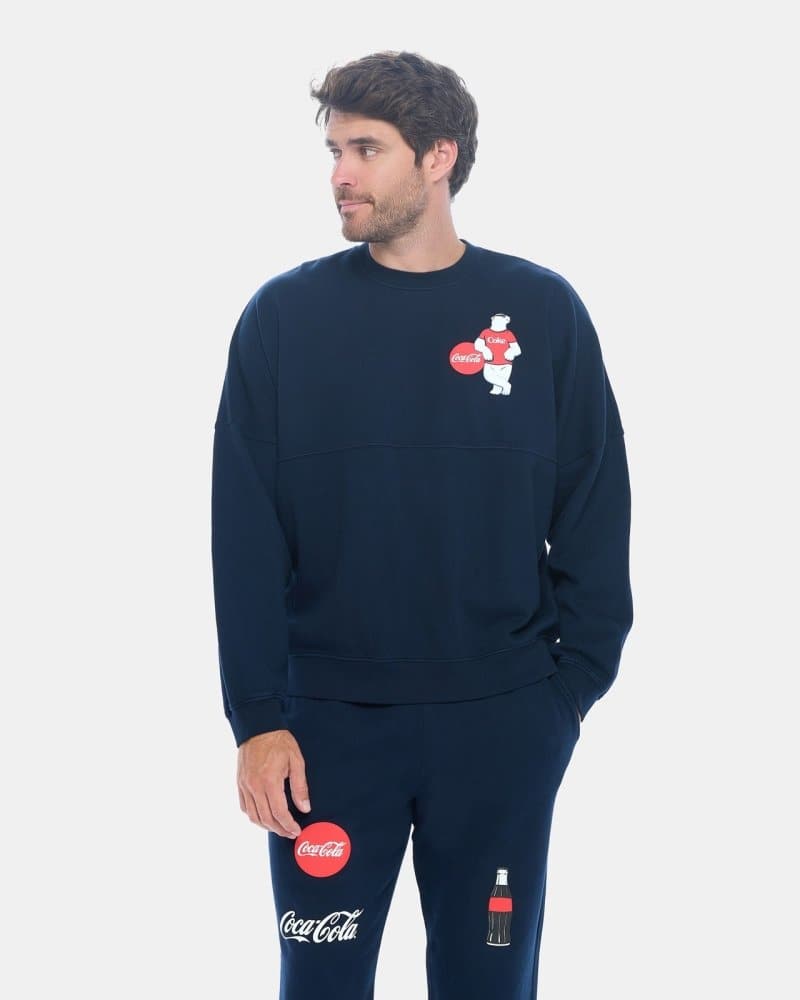Coca-Cola® Cool Fleece Crew Neck Sweatshirt - spiritjersey.com