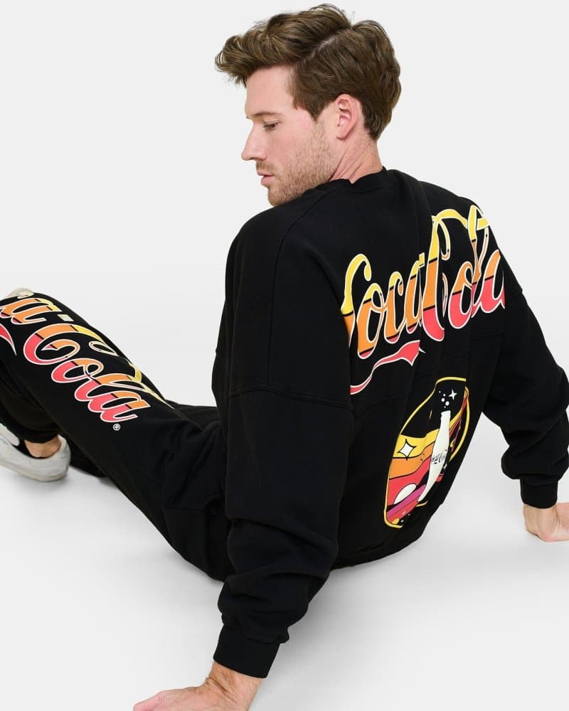 Coca-Cola® Starlight Galaxy Banded Spirit Jersey® Sweatshirt - spiritjersey.com