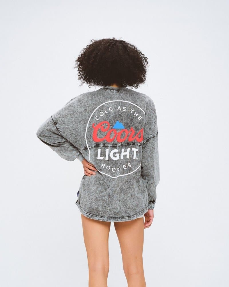 Cold as the Rockies, Coors Light® Mineral Wash Classic Crew Neck Classic Spirit Jersey® 2