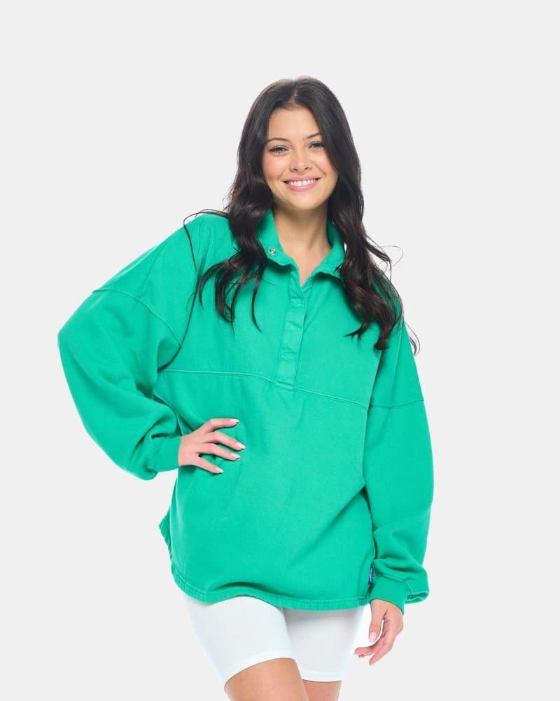 Cozy Fleece Button Placket Shirt - spiritjersey.com