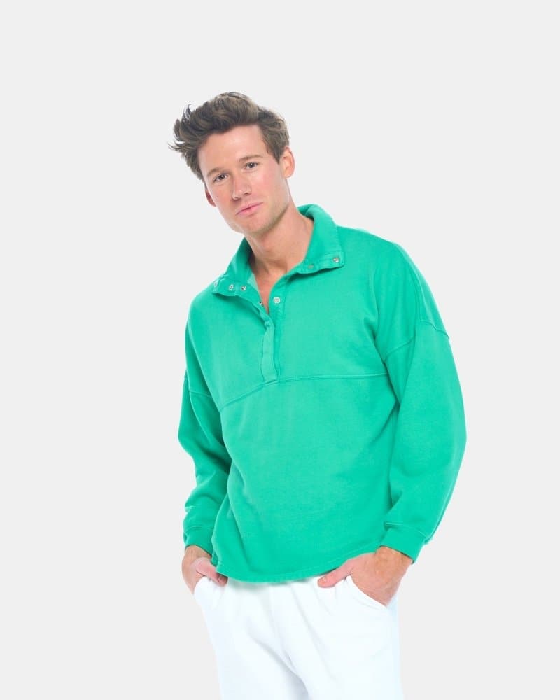 Cozy Fleece Button Placket Shirt - spiritjersey.com