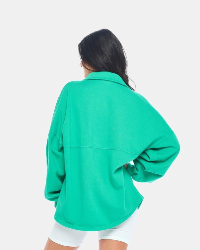 Cozy Fleece Button Placket Shirt - spiritjersey.com