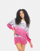 Deliciosa Palms French Terry High-Low Women's Loungewear Pullover - spiritjersey.com