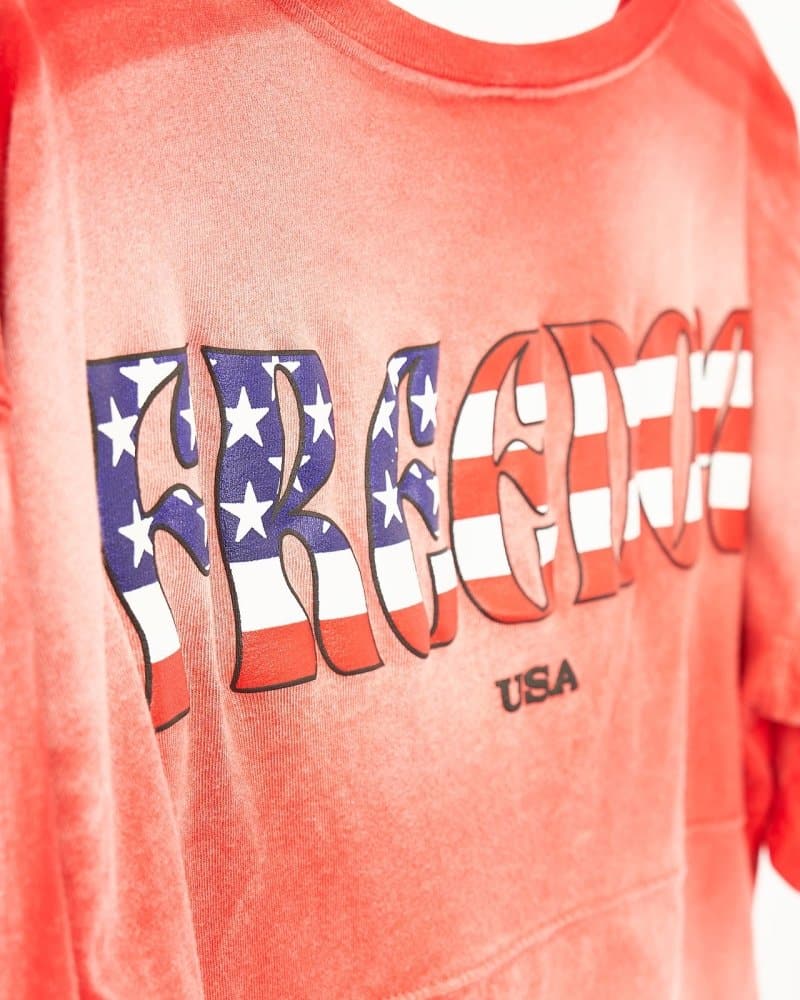 Freedom Vintage Red Cropped Short Sleeve Spirit Jersey®