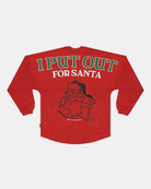 I Put Out for Santa Red Sparkle Wash Classic Spirt Jersey® 1