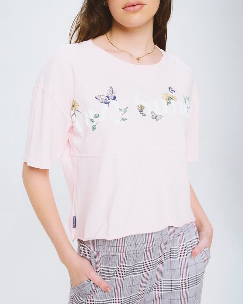 Lazy Sunday Crop Tee - spiritjersey.com