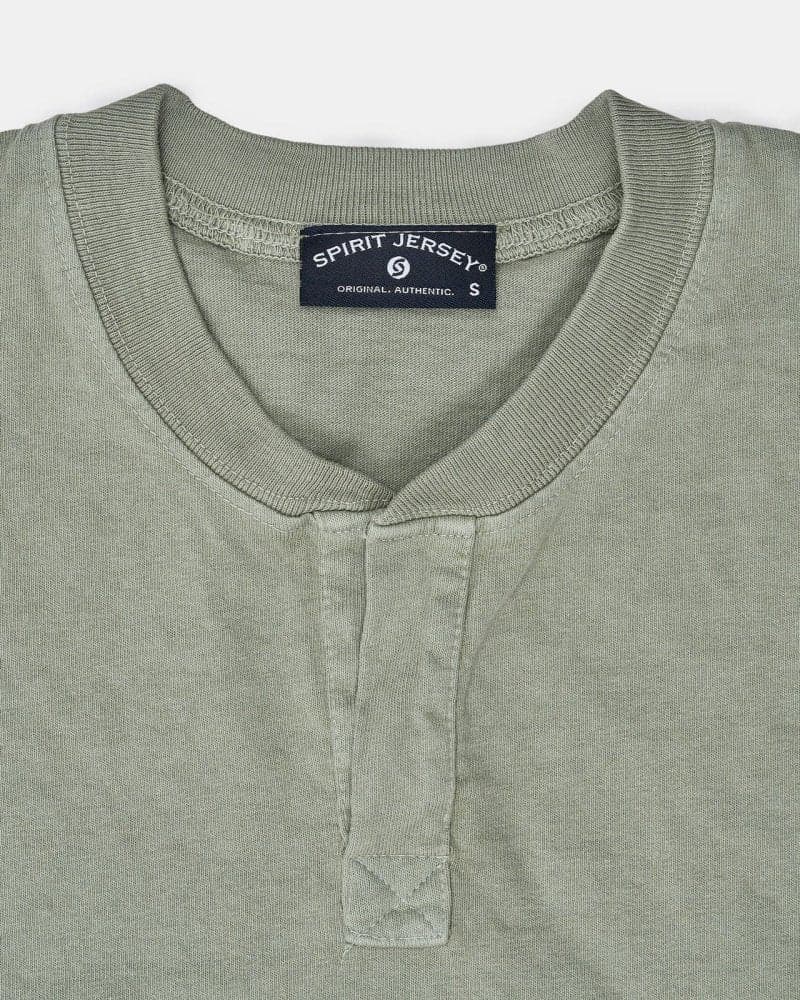 Light Sage Henley Spirit Jersey® - spiritjersey.com