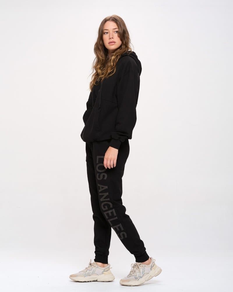 Los Angeles Black Organic Fleece Joggers - spiritjersey.com