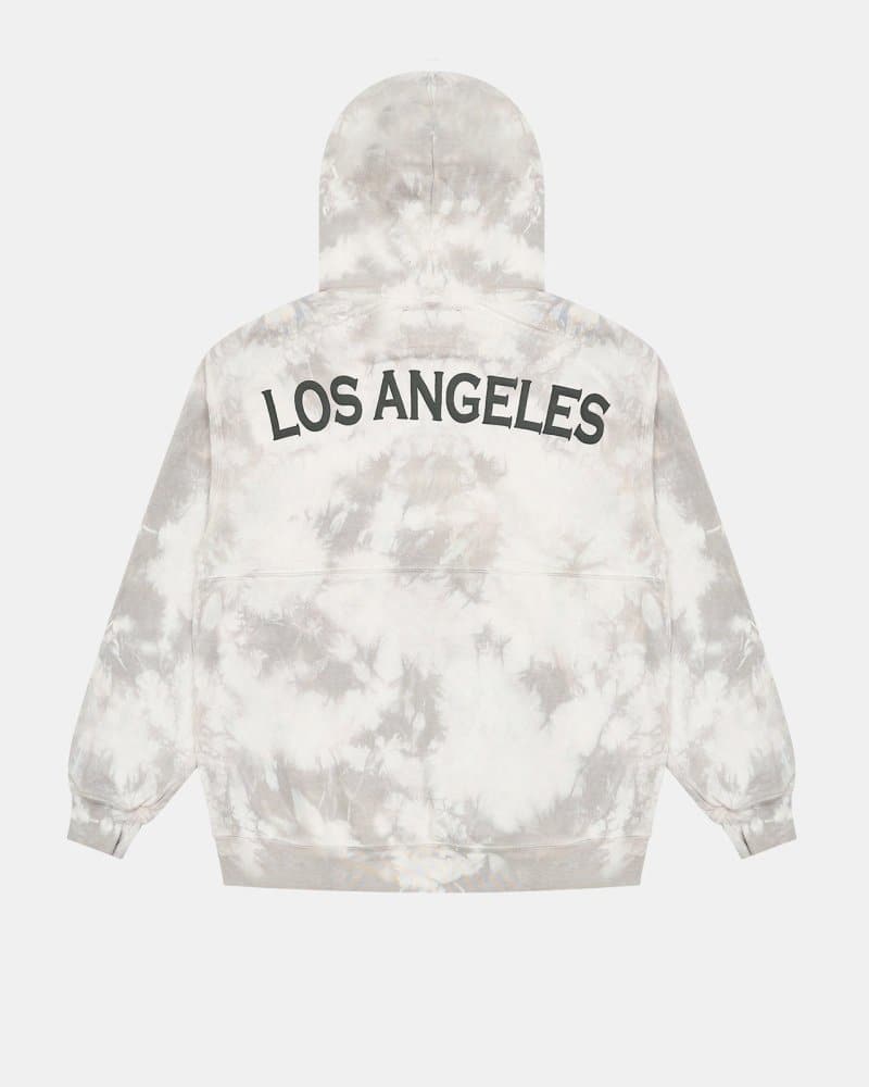 Los Angeles Crystal Wash Organic Fleece Zip Hoodie - spiritjersey.com