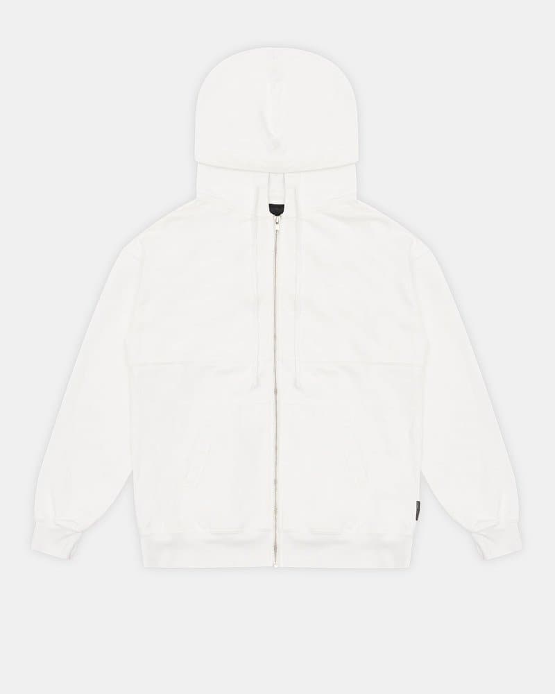 Los Angeles White Organic Fleece Zip Hoodie - spiritjersey.com