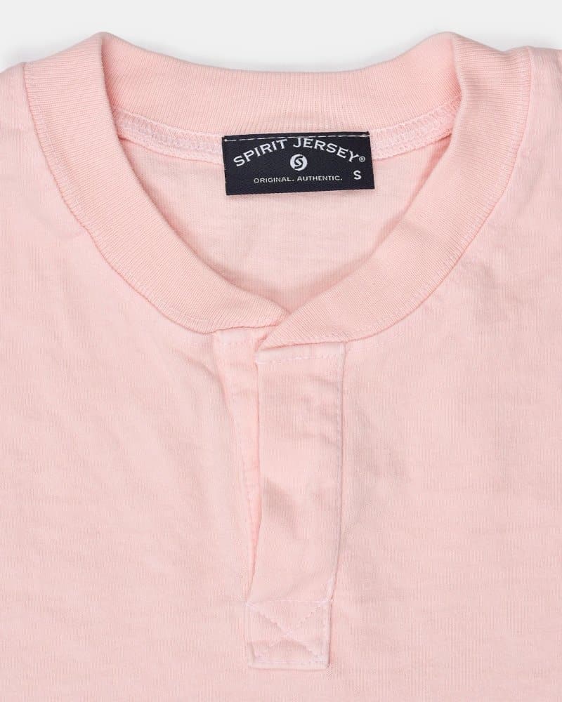 Millennial Pink Henley Spirit Jersey® - spiritjersey.com