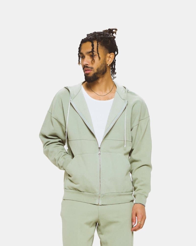 Organic Fleece Core Lounge Zip Hoodie - spiritjersey.com