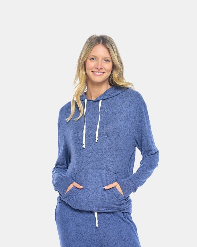Women's Brushed Raglan Lounge Pullover Hoodie - spiritjersey.com